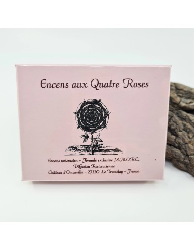 Boite d'encens rosicrucien aux 4 roses