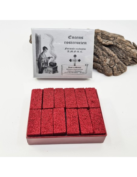 Encens Rosicrucien à la rose et Santal, encens pour rituel ésotérique