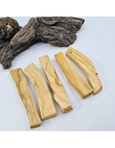 Lot de 5 Bâtons de Palo Santo de qualité Eco responsable, pour purification