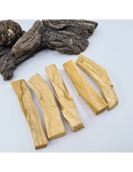 Lot de 5 Bâtons de Palo Santo pour purification et rituels