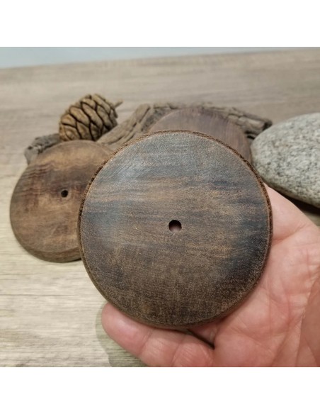 Porte encens rond en bois dans le style Tibet