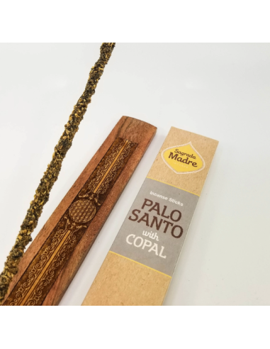 Palo Santo et Copal, encens naturel de qualité, 8 bâtons roulés à la main, origine Argentine, Sagrada Madre