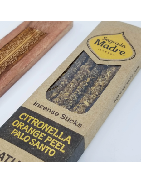 Encens Sagrada Madre à la Citronnelle, Zeste d'orange et Palo, Encens Argentin
